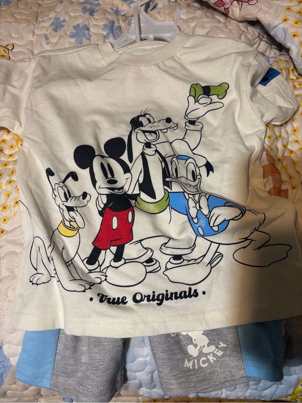 Disney Cream T‑Shirt with Mickey & Friends Graphic